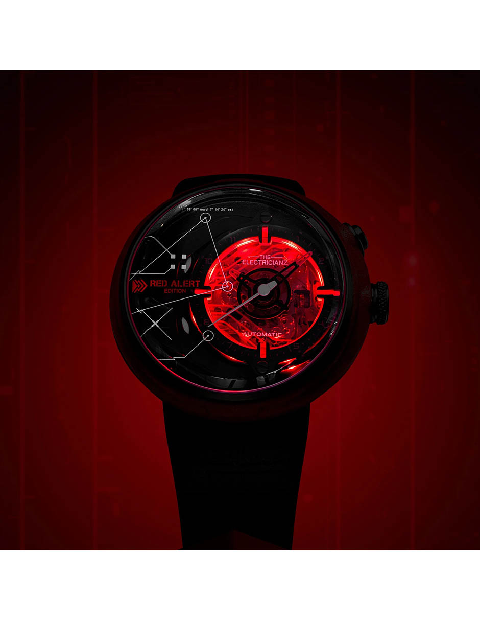 Reloj pulsera Red Alert Rubber para hombre ZZ D1C 03 CRD