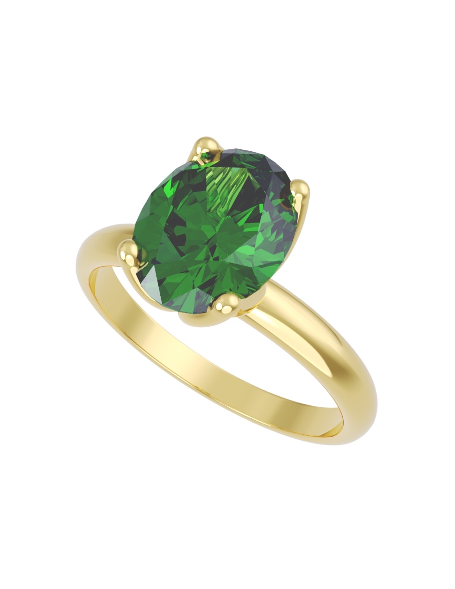 Anillo de compromiso de oro 14 K Eternidad zirconia Anillo de compromiso de oro 14 K Eternidad zirconia