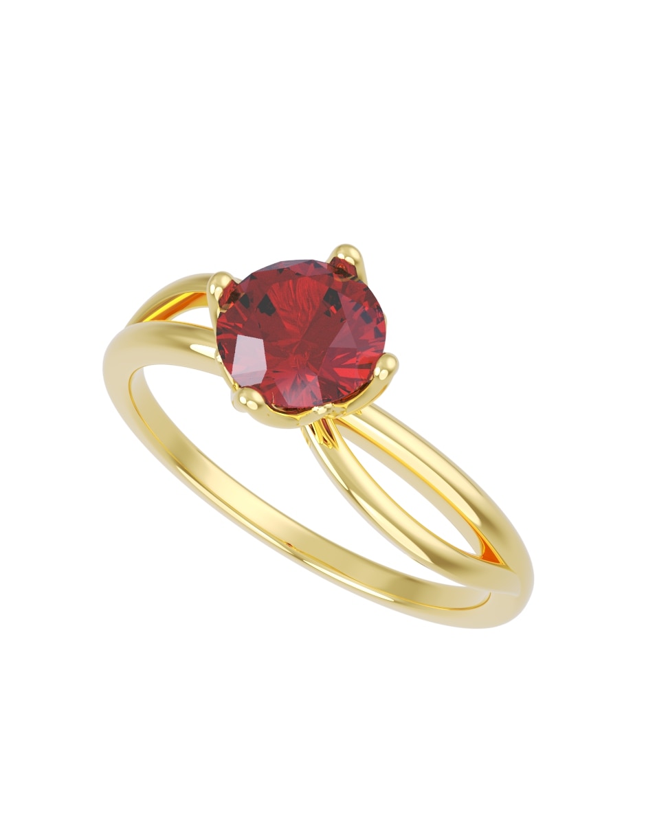 Anillo de compromiso de 14 k zirconia 2
