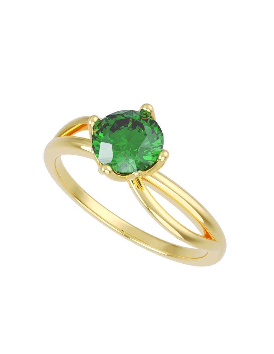 Anillo de compromiso de 14 k zirconia 2