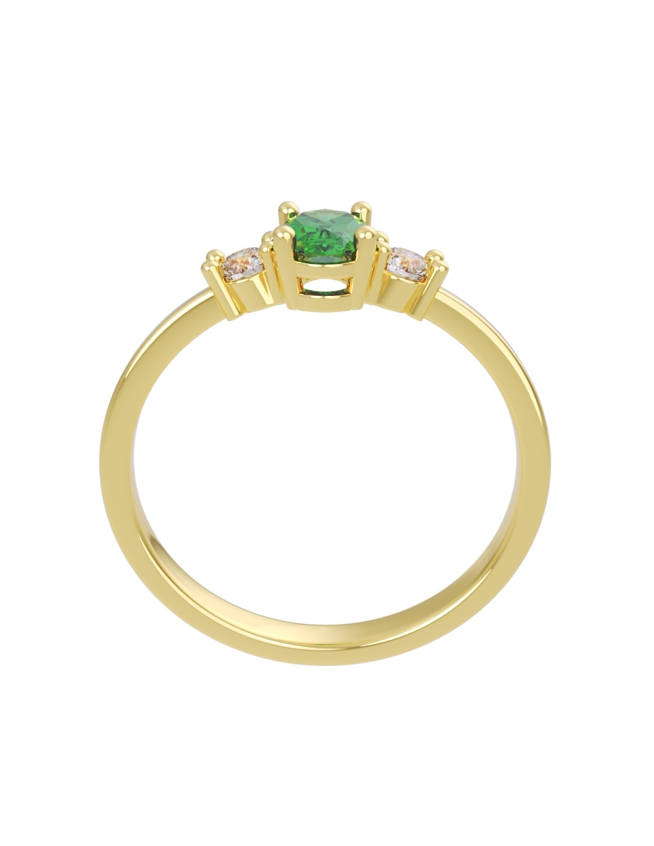 Anillo de compromiso de 14 k Eternidad 2026 Zirconia 4