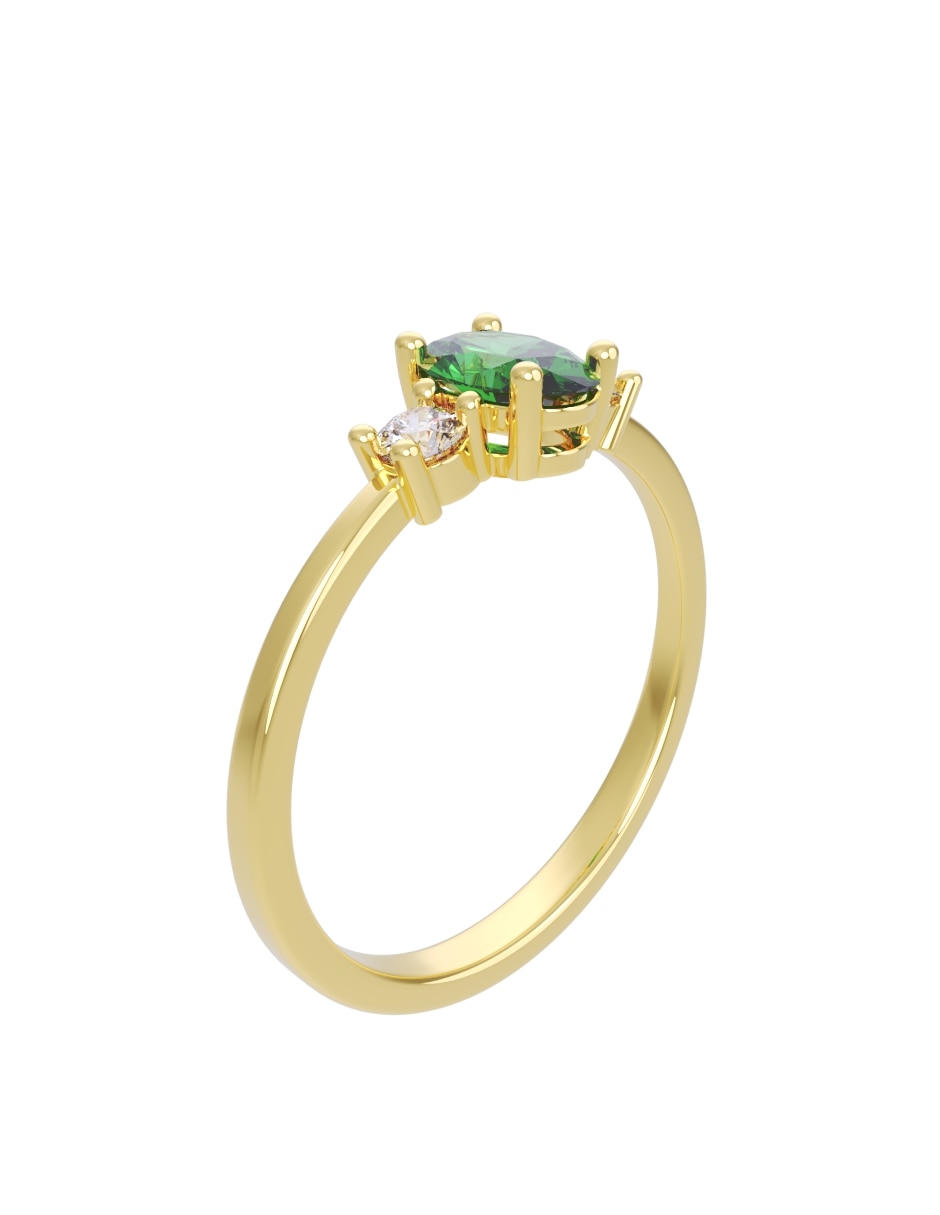 Anillo de compromiso de 14 k Eternidad 2026 Zirconia 3
