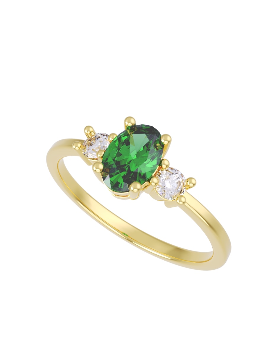 Anillo de compromiso de 14 k Eternidad 2026 Zirconia 2