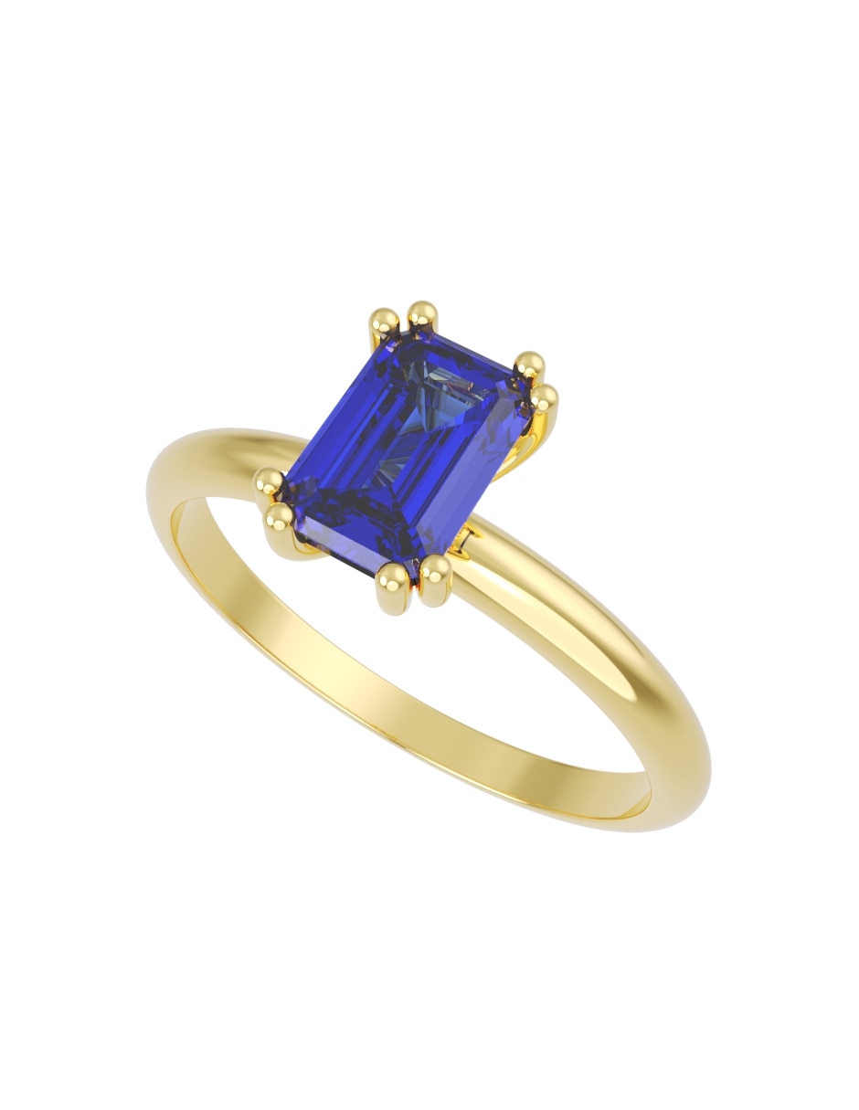 Anillo de compromiso de 14 k zirconia 2