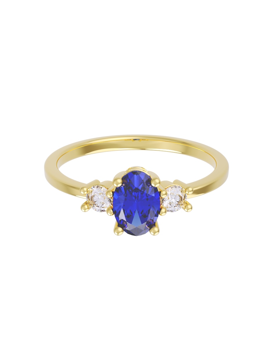 Anillo de compromiso de 14 k zirconia Anillo de compromiso de 14 k zirconia