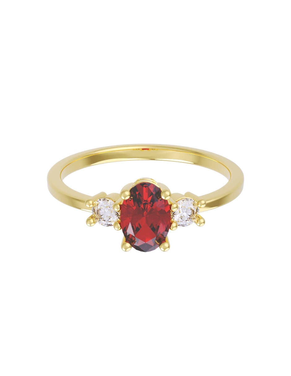 Anillo de compromiso de 14 k zirconia Anillo de compromiso de 14 k zirconia