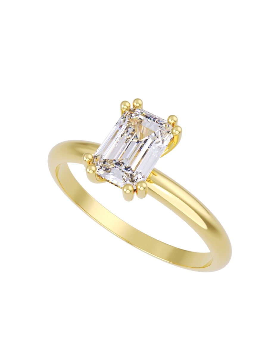 Anillo de compromiso de 14 k zirconia 2