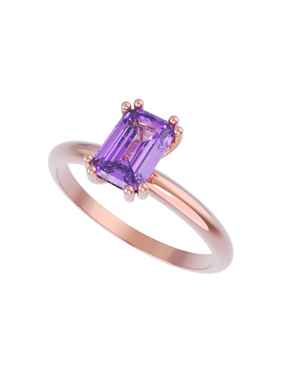 Anillo de compromiso de oro 14 k Eternidad 2026 4