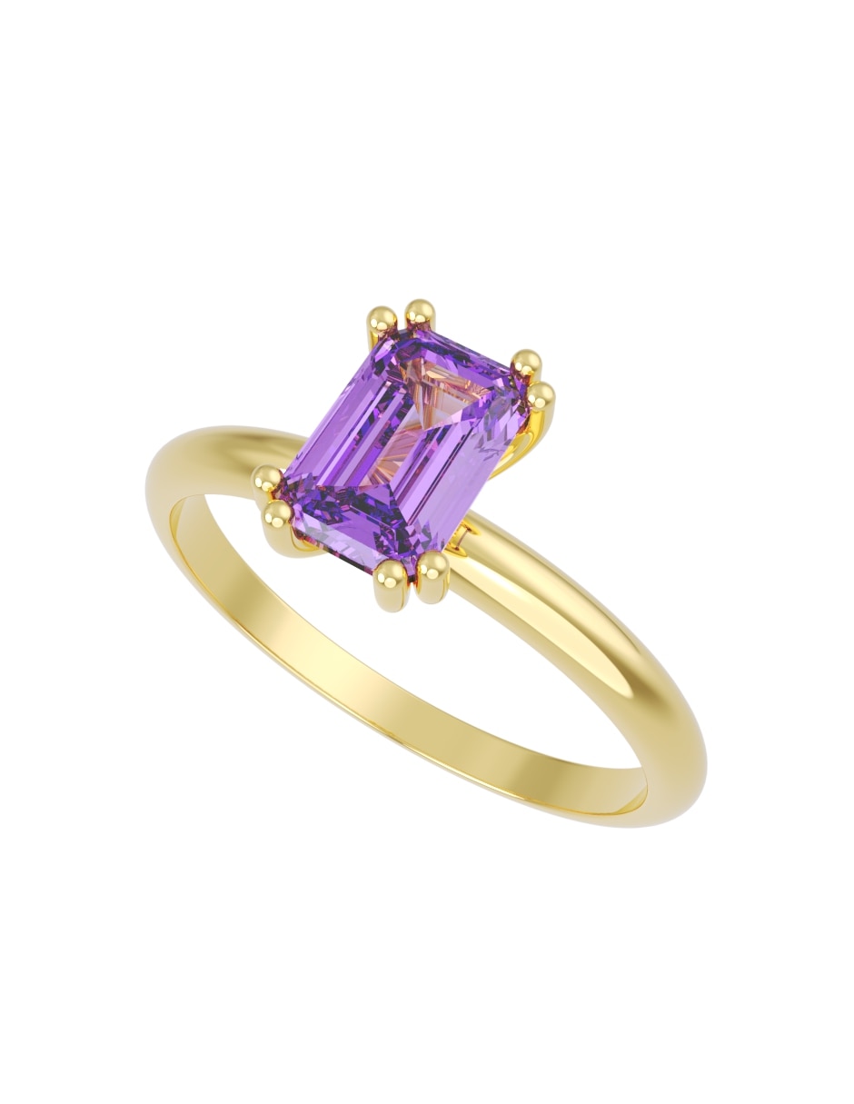 Anillo de compromiso de 14 k zirconia 2