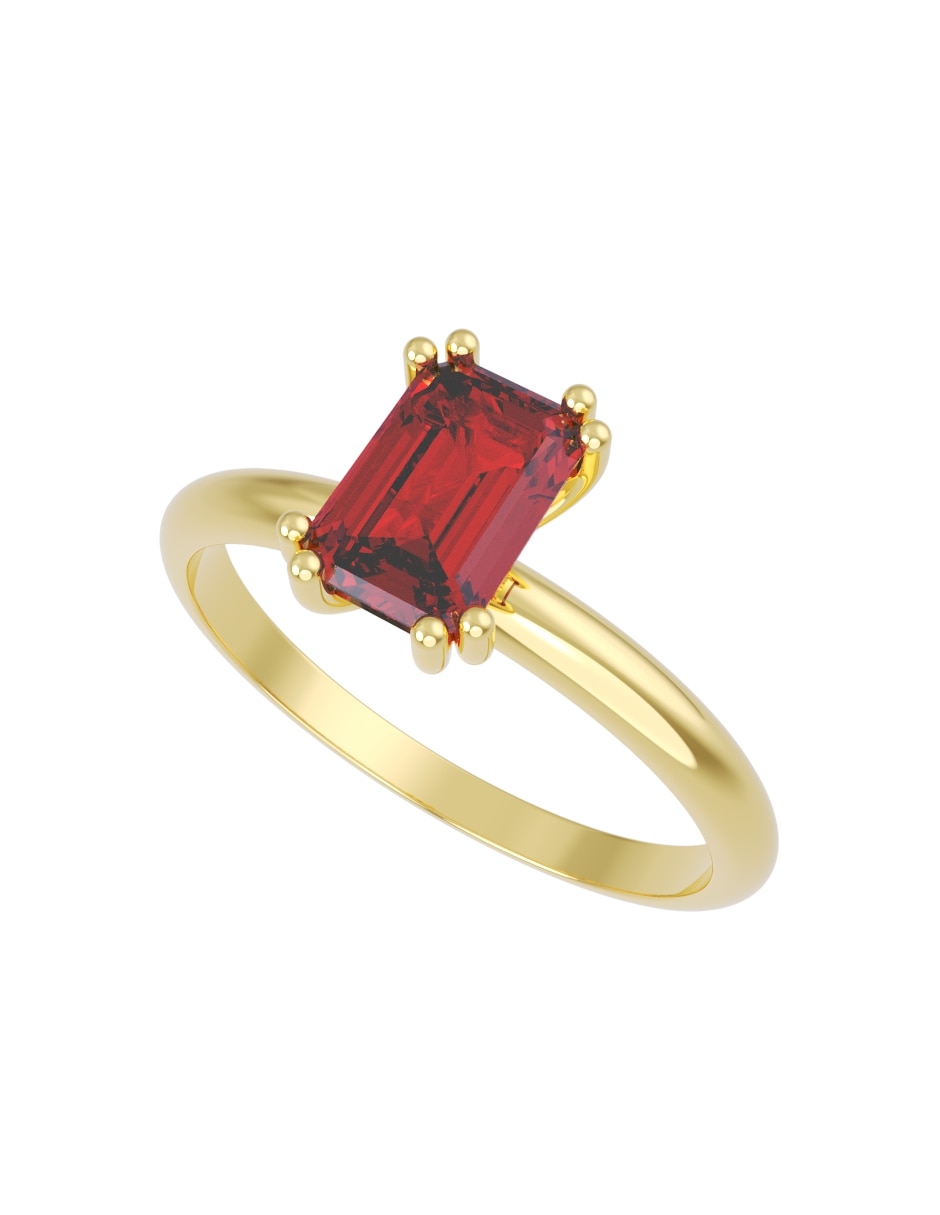 Anillo de compromiso de 14 k zirconia 2