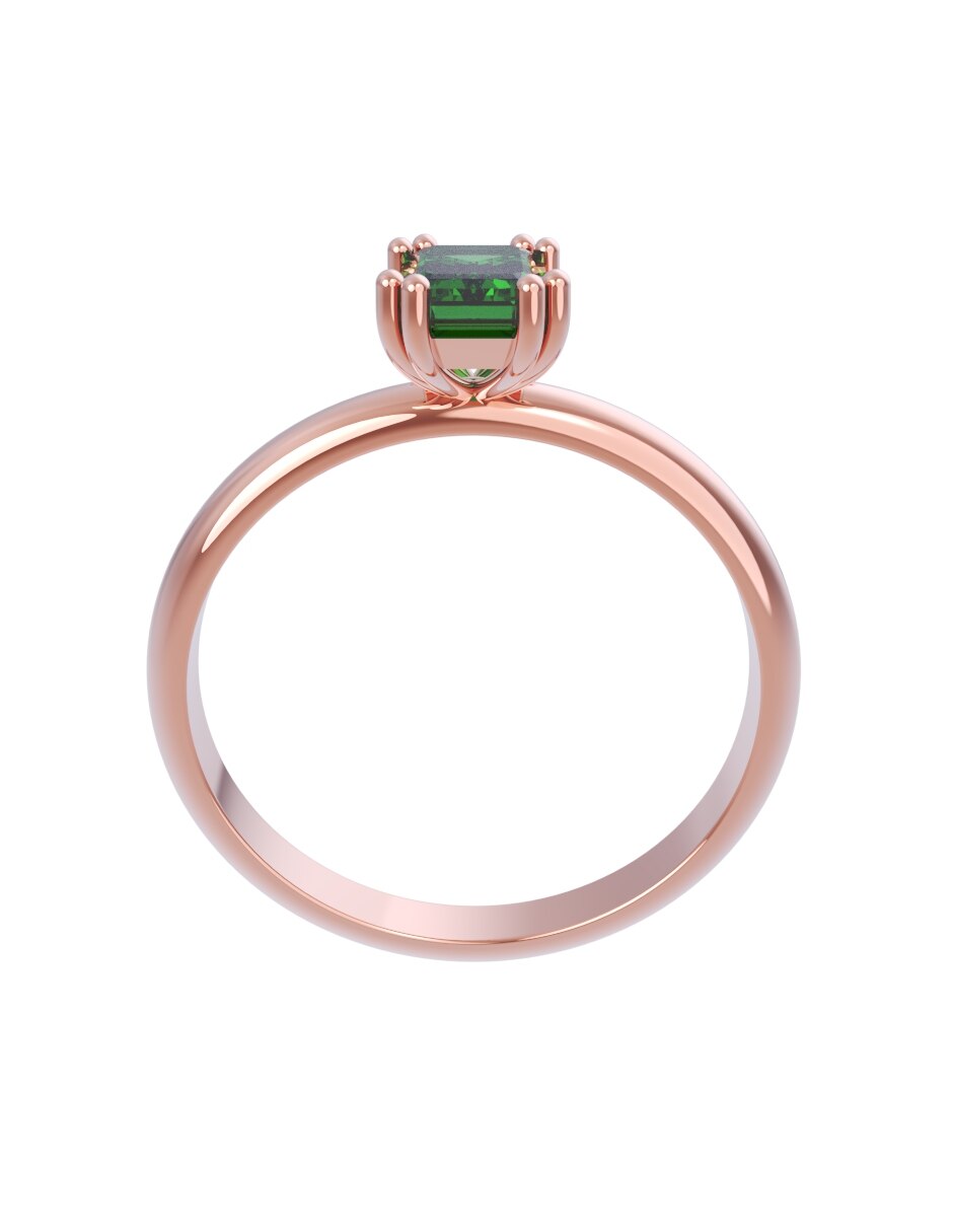 Anillo de compromiso de oro 14 k Eternidad 2026 2