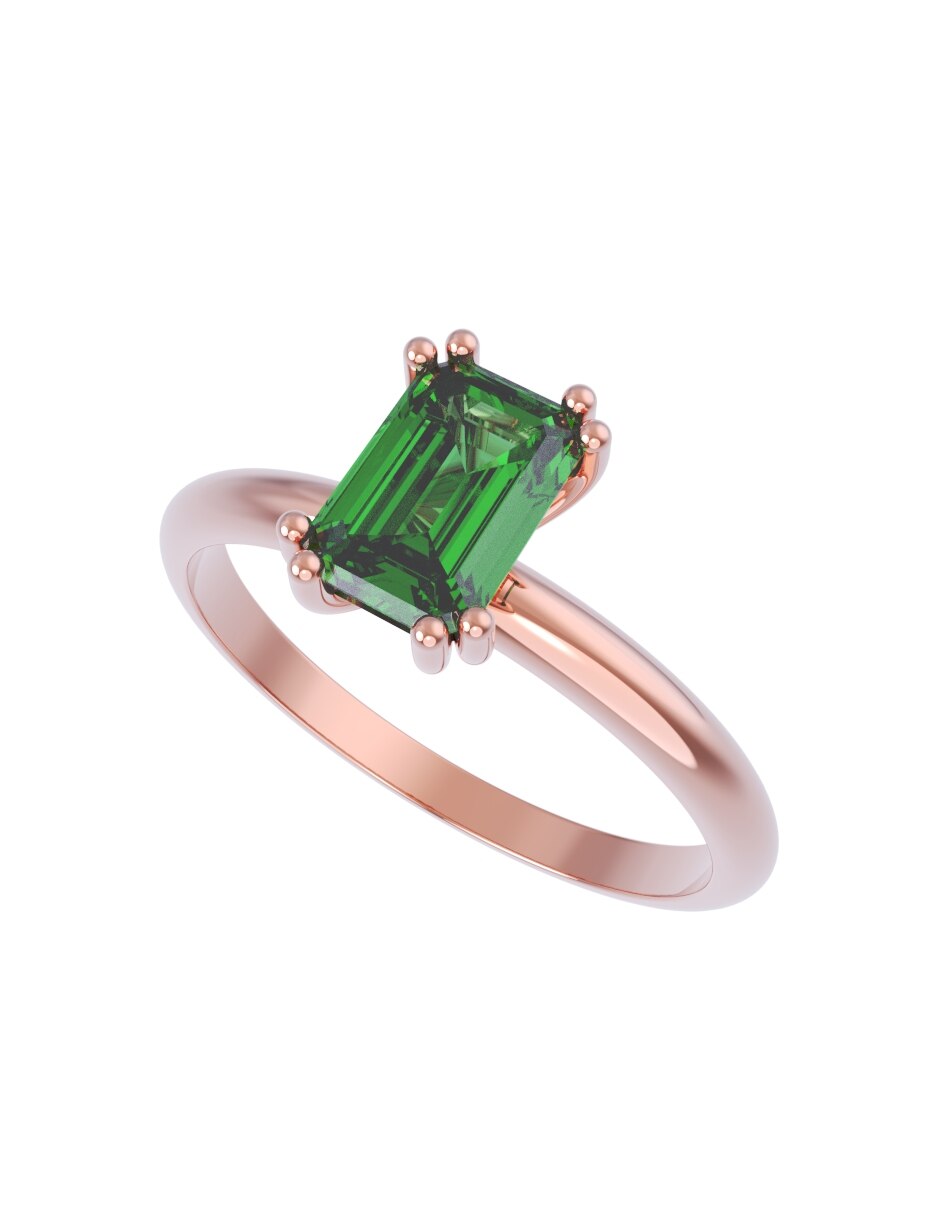 Anillo de compromiso de oro 14 k Eternidad 2026 4