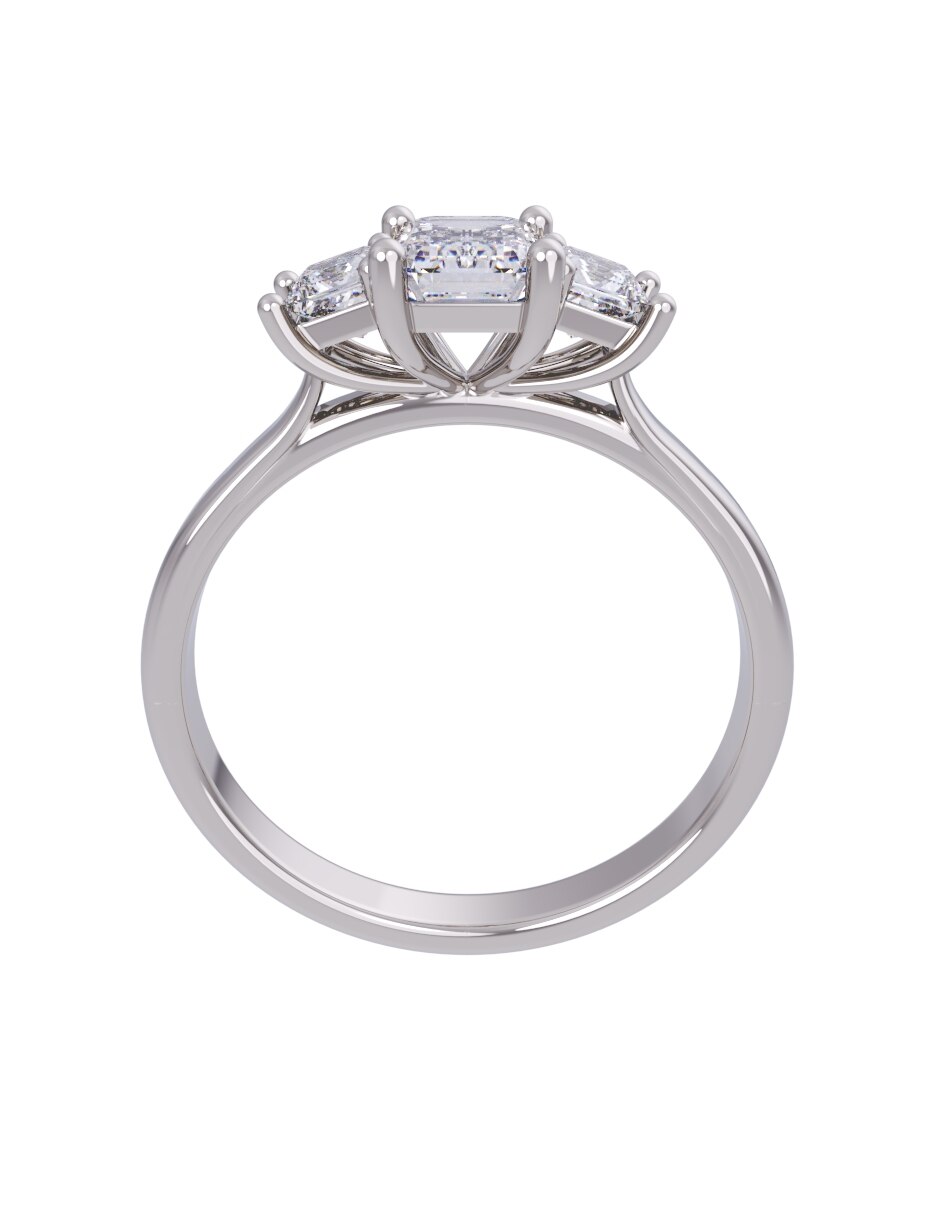 Anillo de compromiso de oro 14 k Eternidad 2026 2