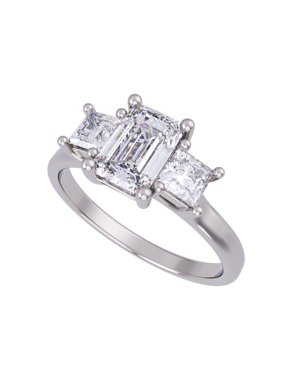 Anillo de compromiso de oro 14 k Eternidad 2026 4