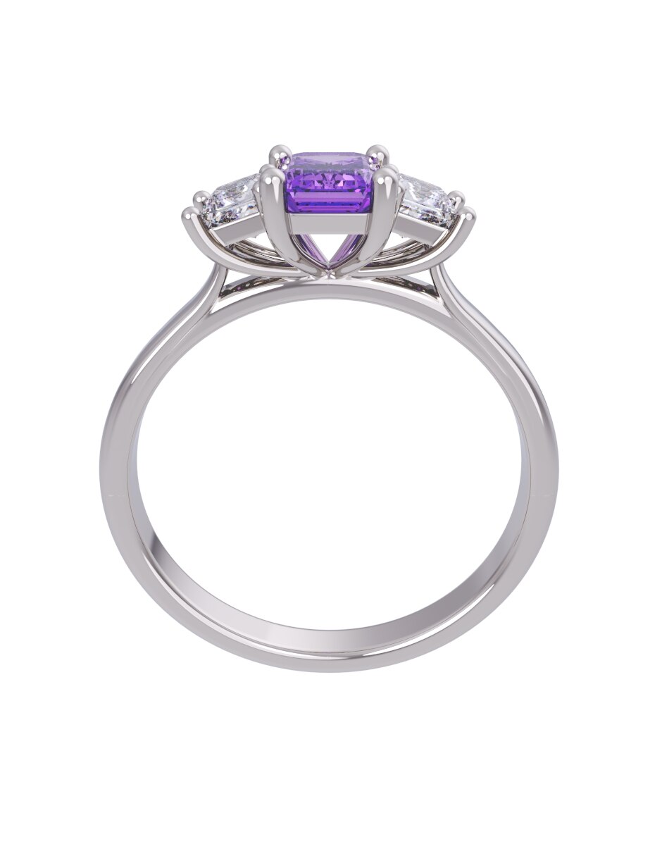 Anillo de compromiso de oro 14 k Eternidad 2026 2
