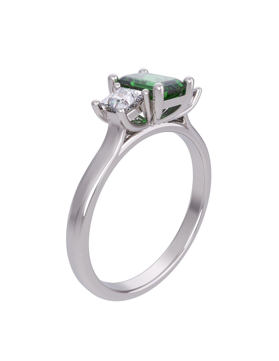 Anillo de compromiso de oro 14 k Eternidad 2026 3