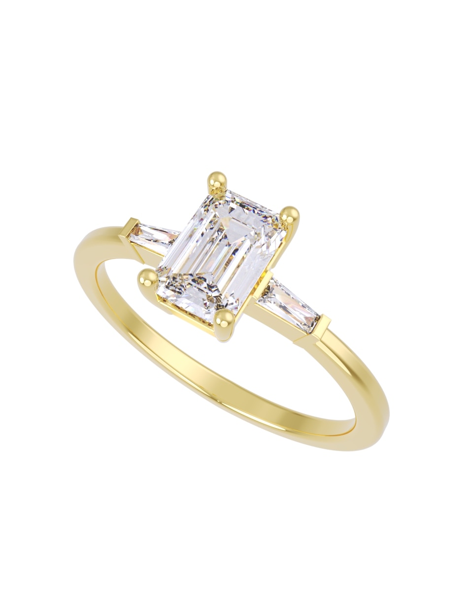 Anillo de compromiso de 14 k zirconia 2