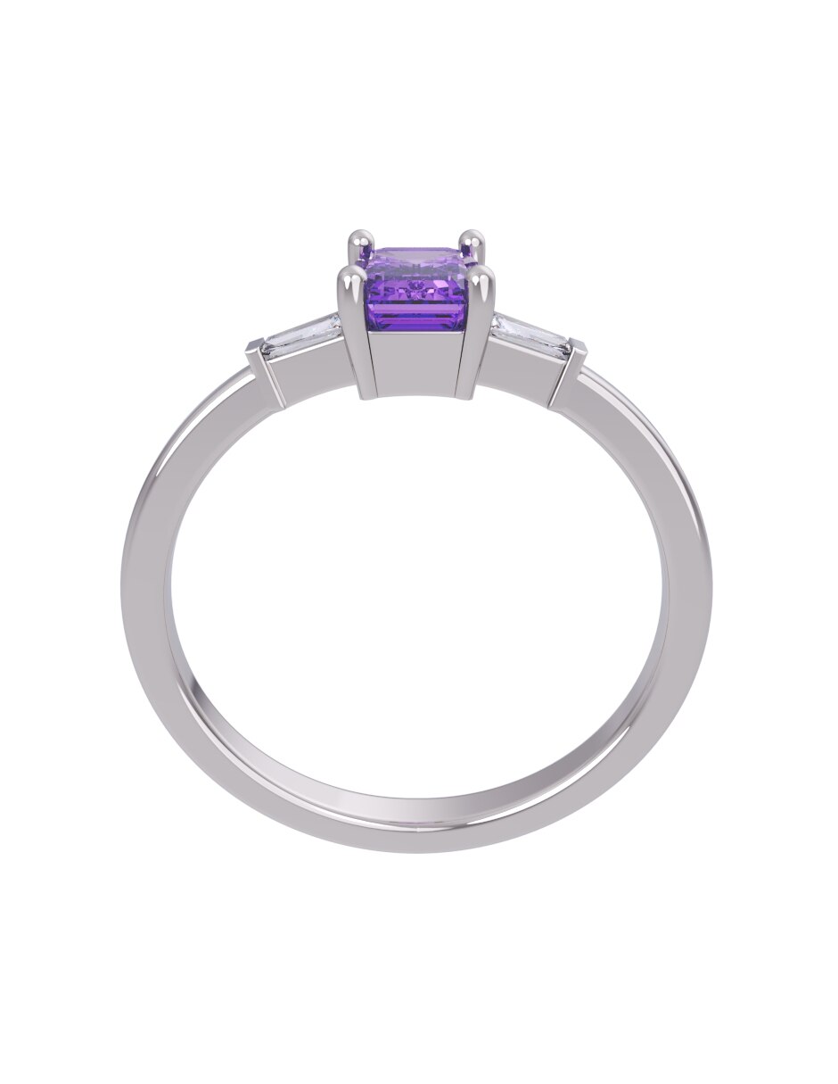Anillo de compromiso de oro 14 k Eternidad 2026 2