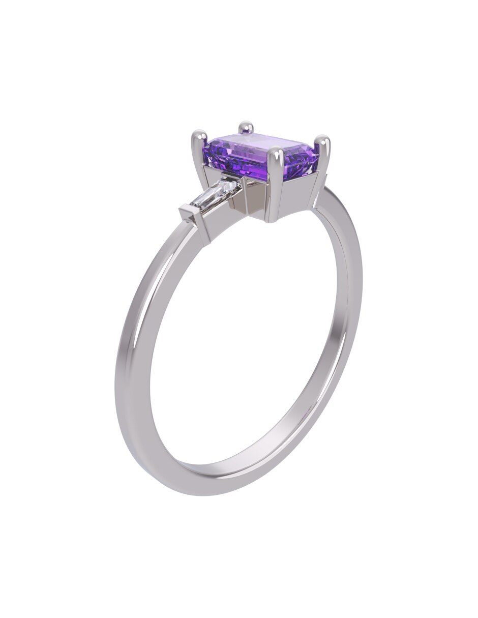 Anillo de compromiso de oro 14 k Eternidad 2026 3