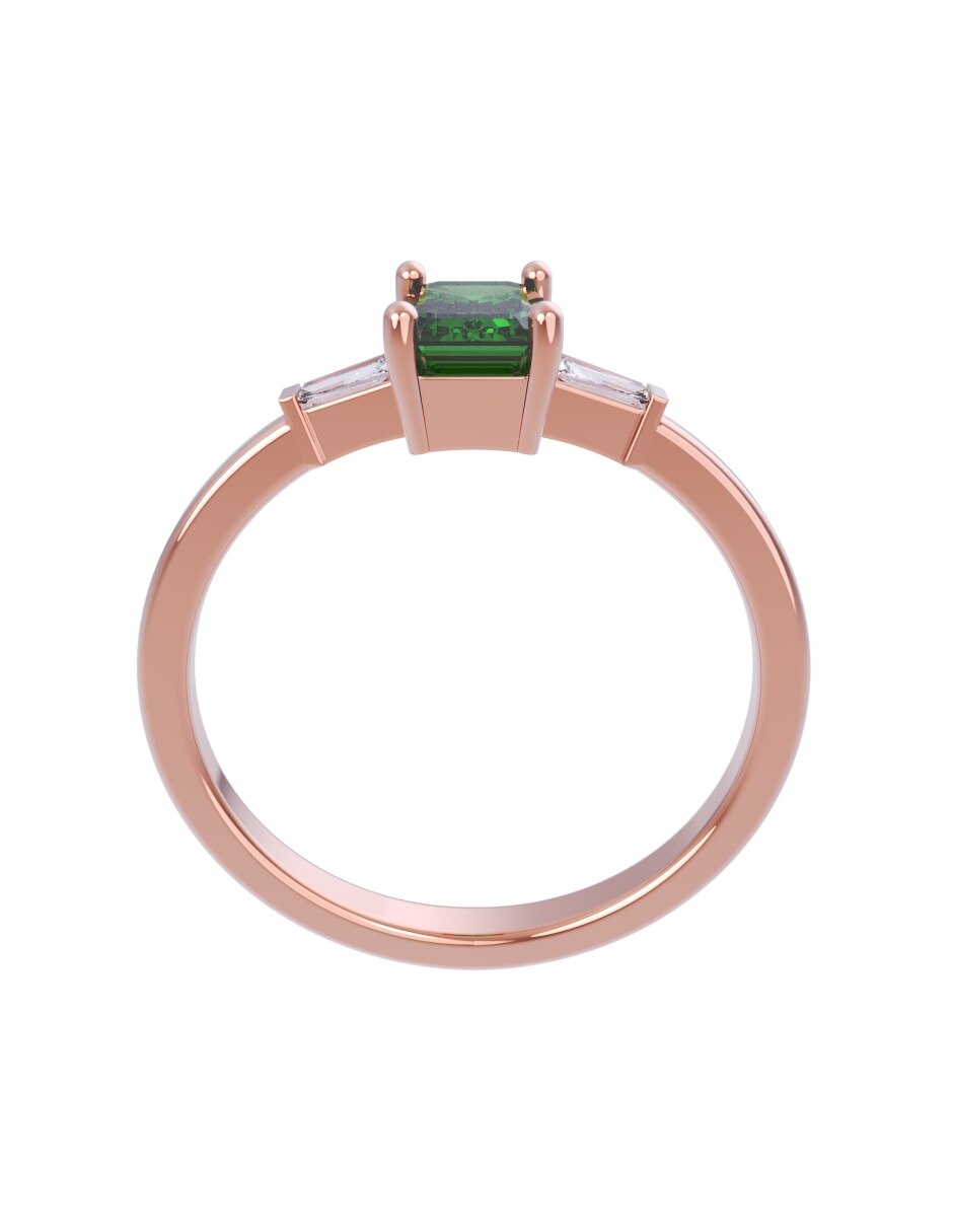 Anillo de compromiso de oro 14 k Eternidad 2026 2