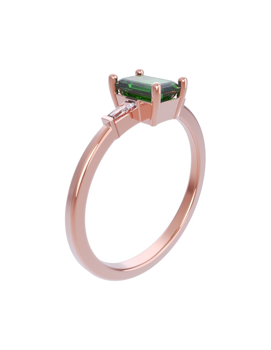 Anillo de compromiso de oro 14 k Eternidad 2026 3
