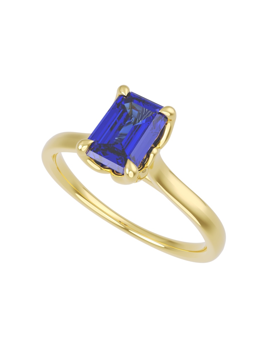 Anillo de compromiso de 14 k zirconia 2