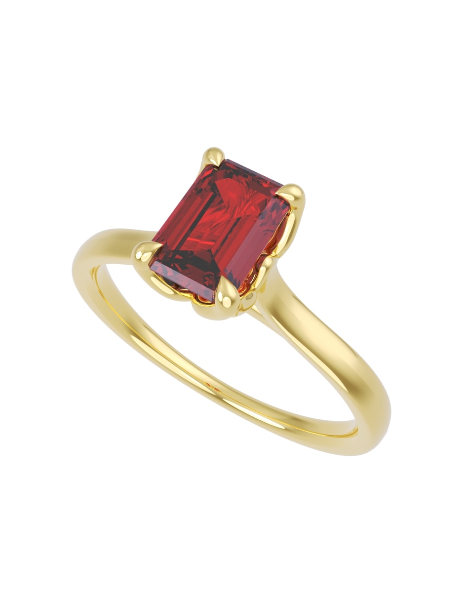 Anillo de compromiso de 14 k zirconia 2