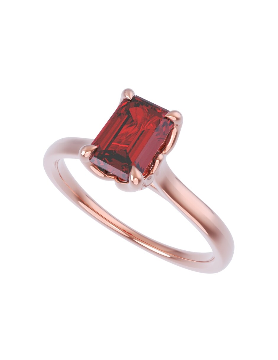 Anillo de compromiso de oro 14 k Eternidad 2026 4