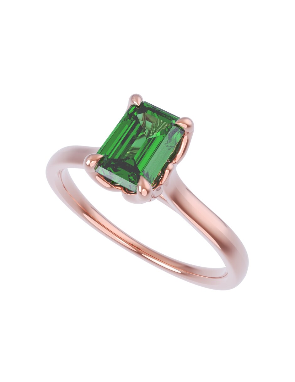 Anillo de compromiso de oro 14 k Eternidad 2026 4