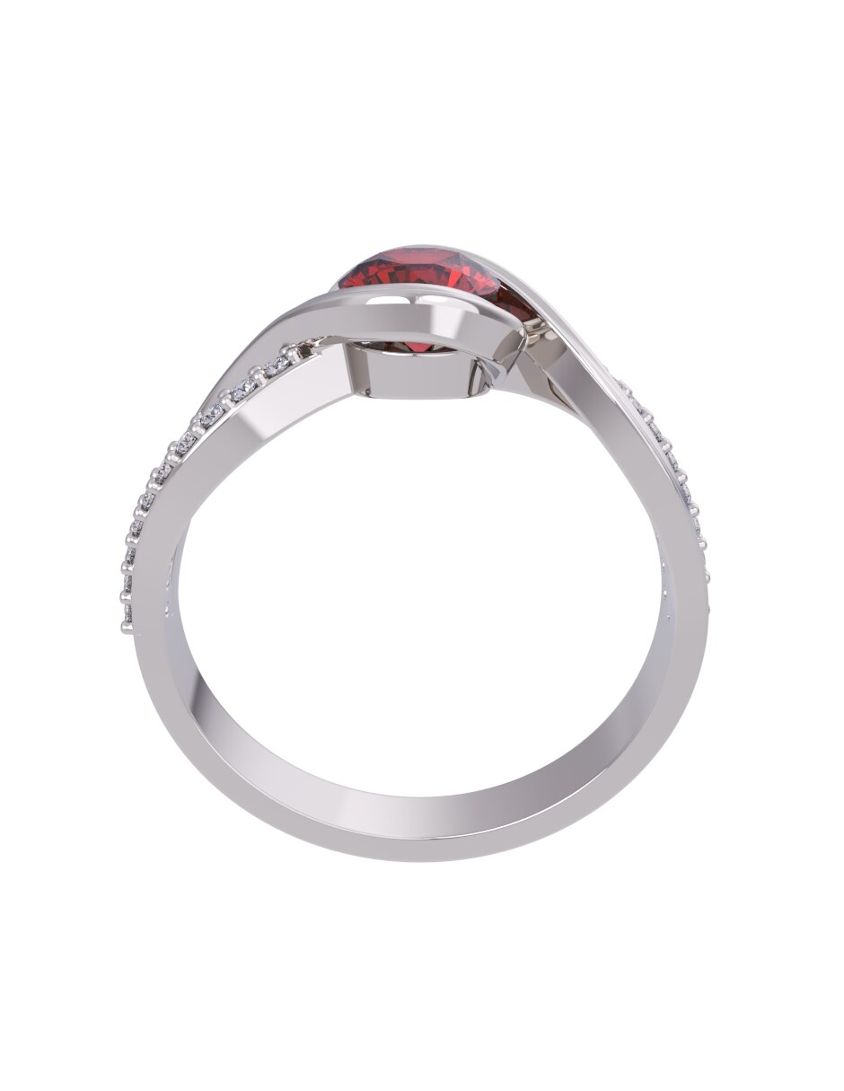 Anillo de compromiso de oro 14 k Eternidad 2026 2
