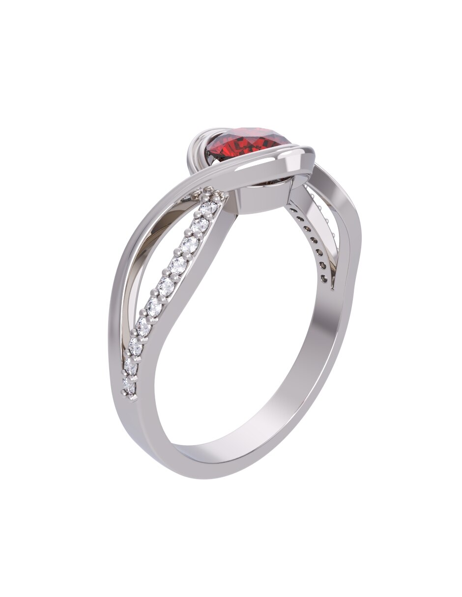Anillo de compromiso de oro 14 k Eternidad 2026 3
