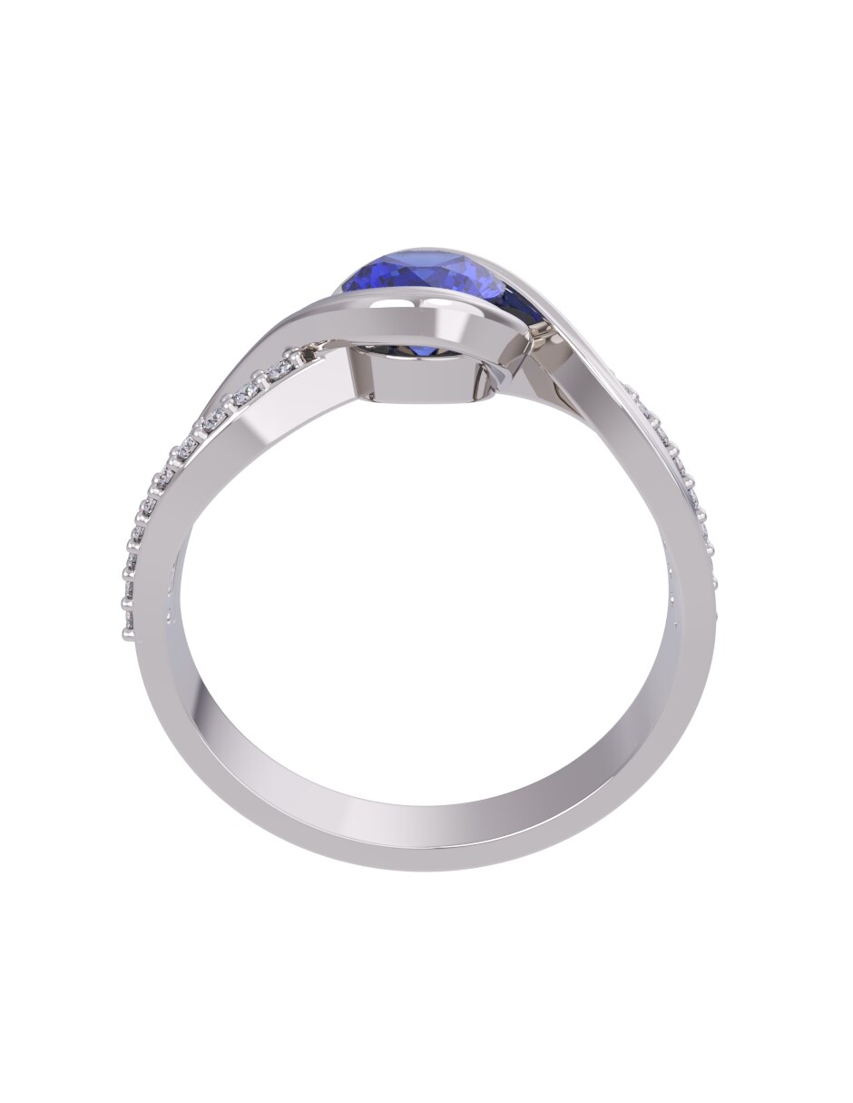 Anillo de compromiso de oro 14 k Eternidad 2026 2