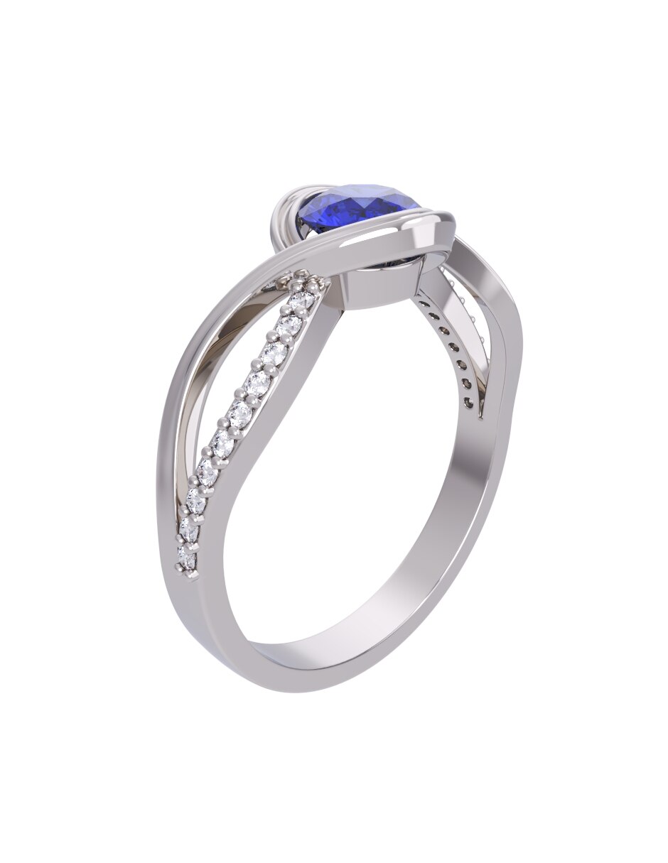 Anillo de compromiso de oro 14 k Eternidad 2026 3