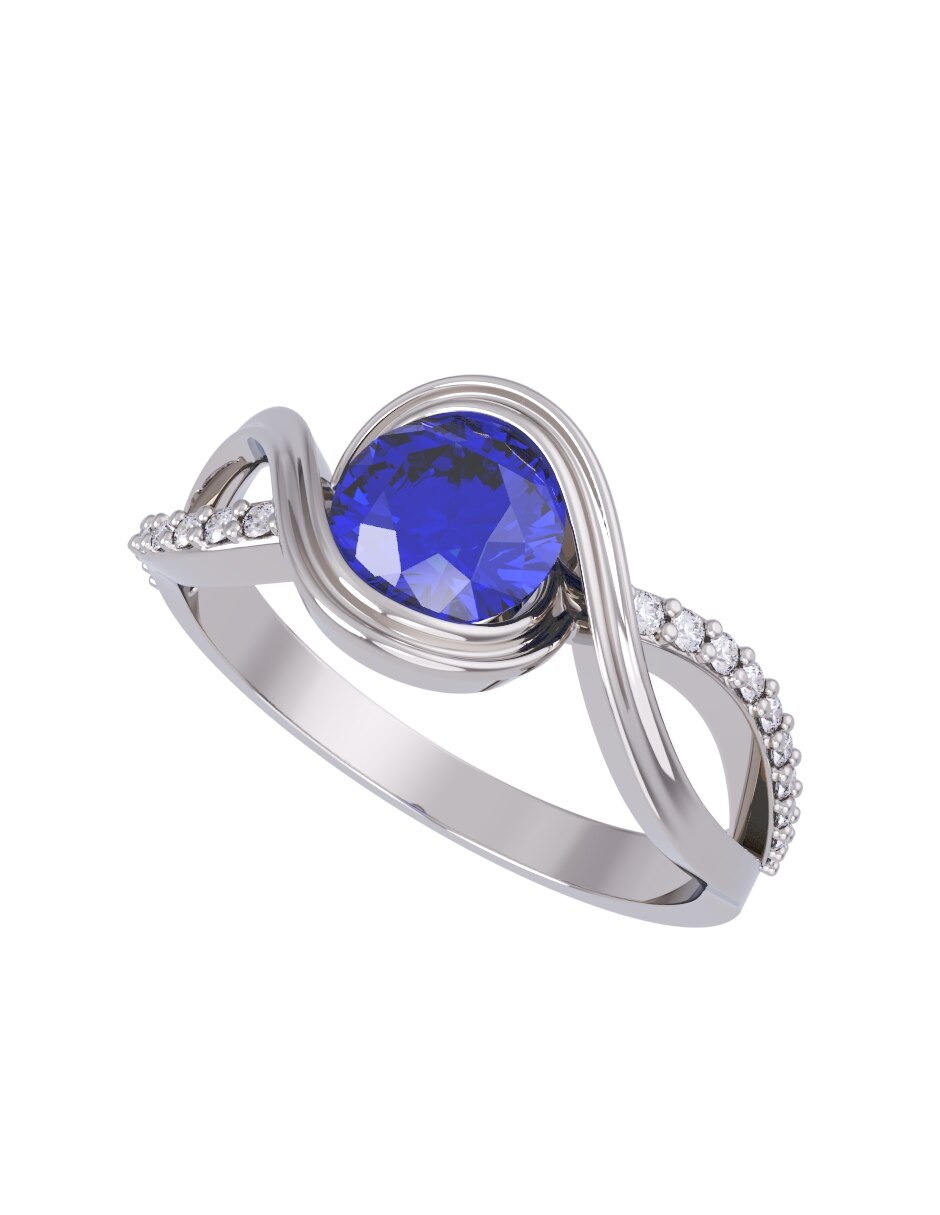 Anillo de compromiso de oro 14 k Eternidad 2026 4