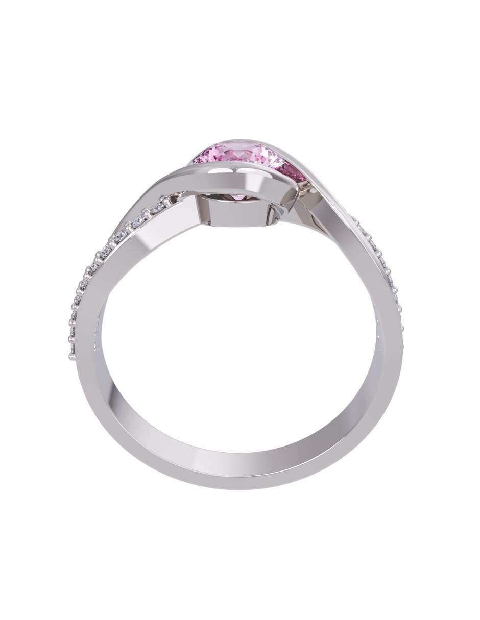 Anillo de compromiso de oro 14 k Eternidad 2026 2