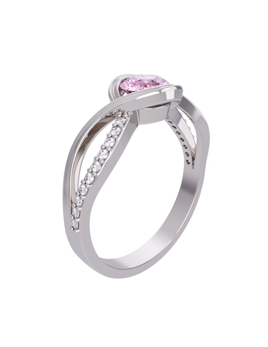 Anillo de compromiso de oro 14 k Eternidad 2026 3
