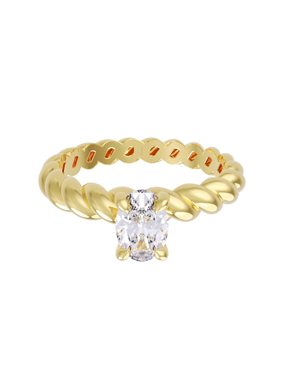 Anillo de compromiso de 14 k zirconia Anillo de compromiso de 14 k zirconia
