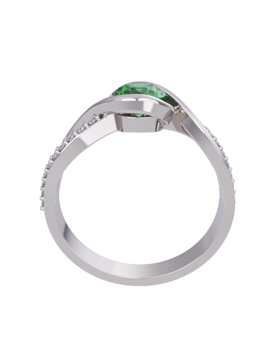 Anillo de compromiso de oro 14 k Eternidad 2026 2
