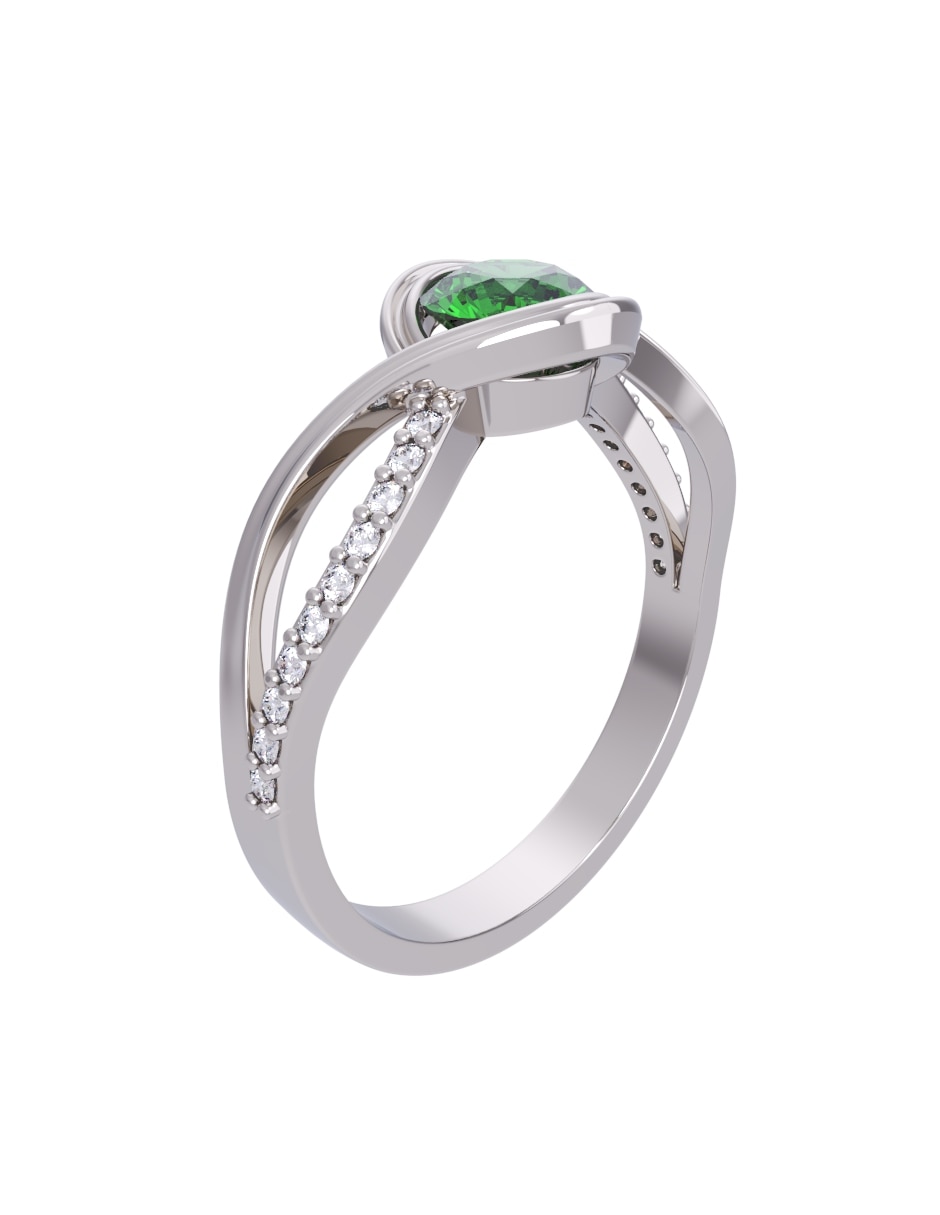 Anillo de compromiso de oro 14 k Eternidad 2026 3