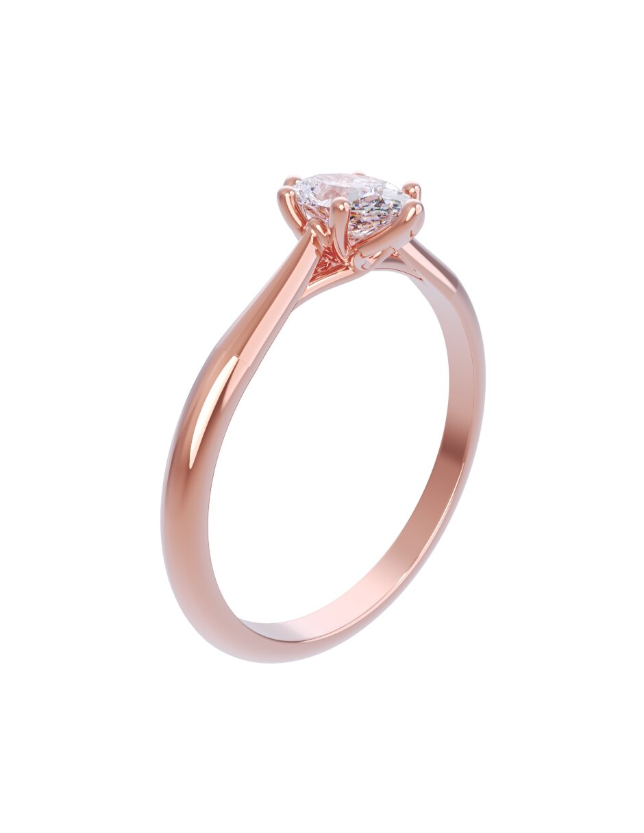 Anillo de compromiso de oro 14 k Eternidad 2026 3