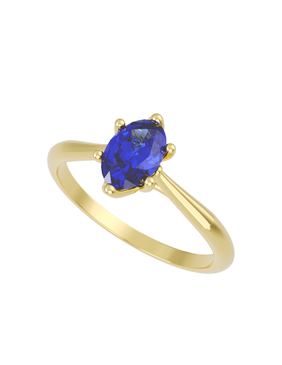 Anillo de compromiso de 14 k zirconia 2