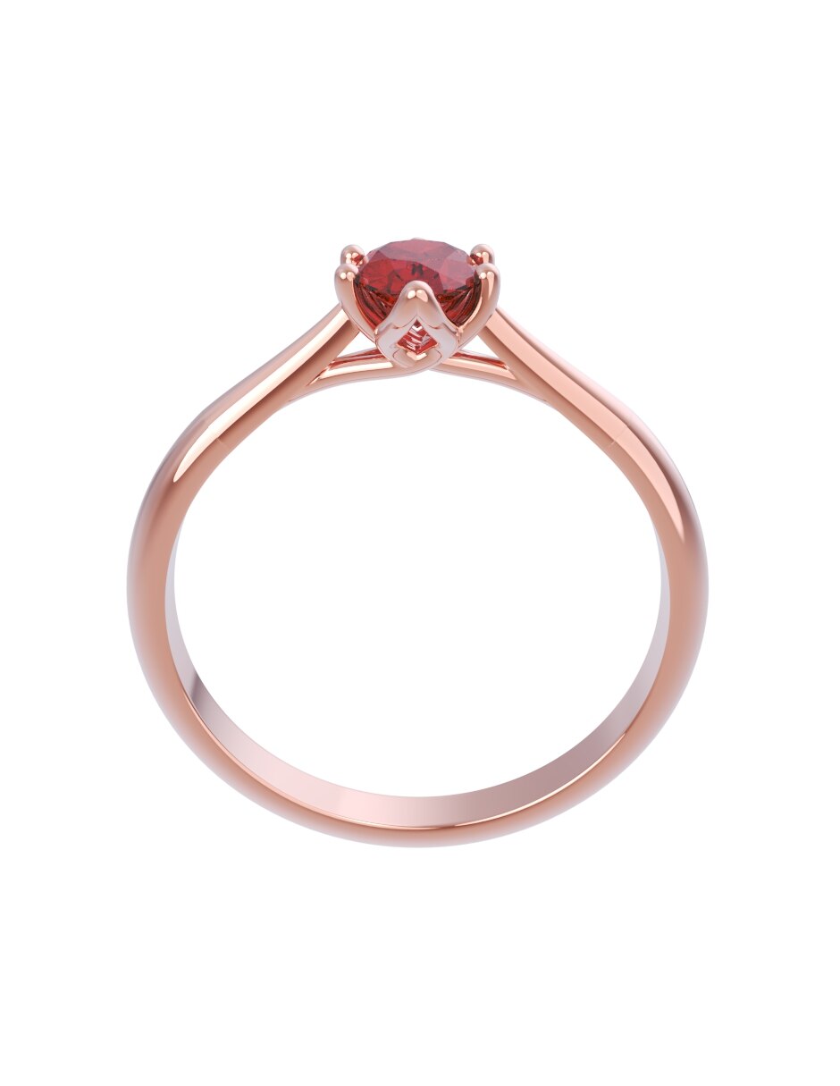 Anillo de compromiso de oro 14 k Eternidad 2026 2