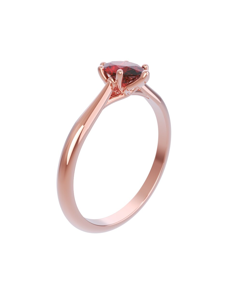 Anillo de compromiso de oro 14 k Eternidad 2026 3