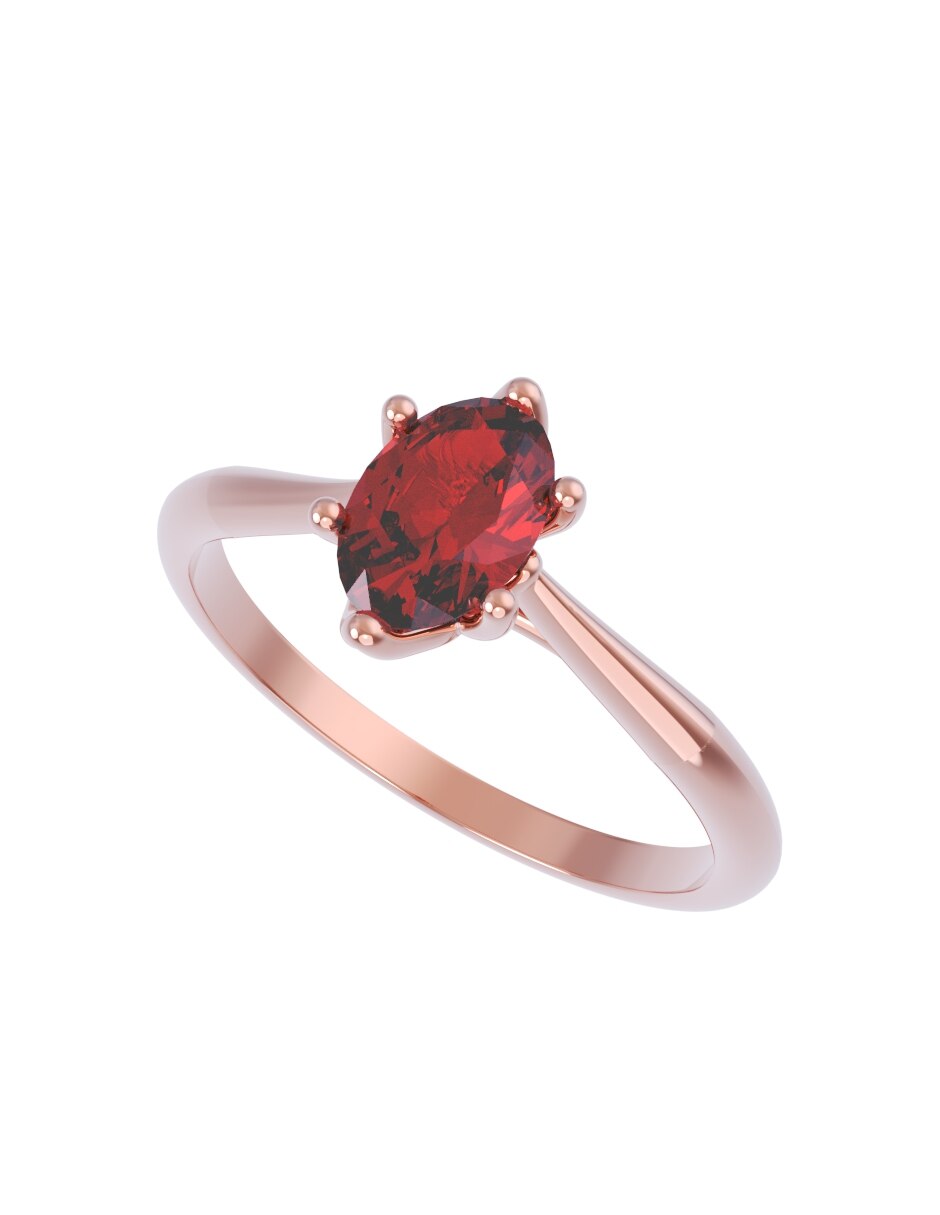 Anillo de compromiso de oro 14 k Eternidad 2026 4