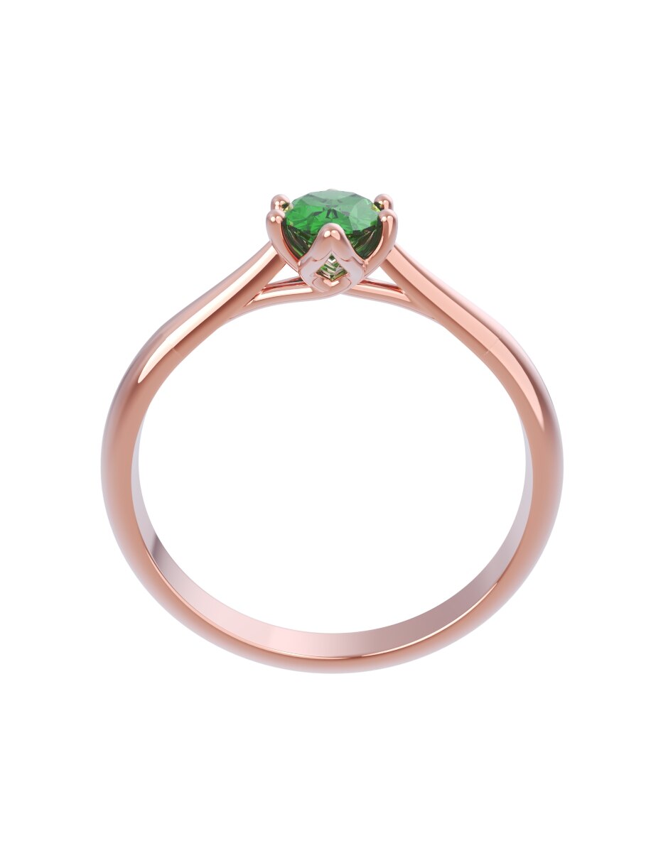 Anillo de compromiso de oro 14 k Eternidad 2026 2