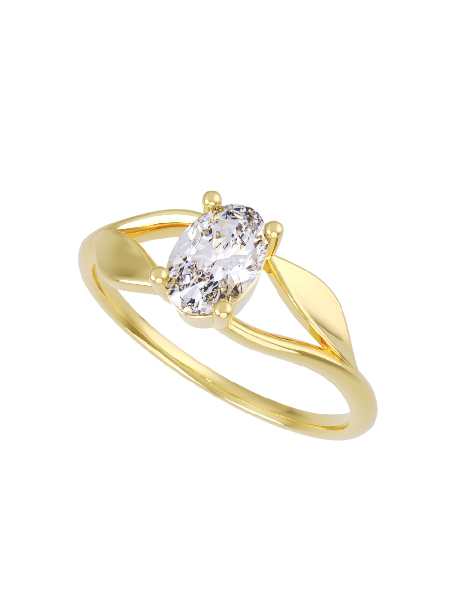 Anillo de compromiso de 14 k fonelli zirconia 2