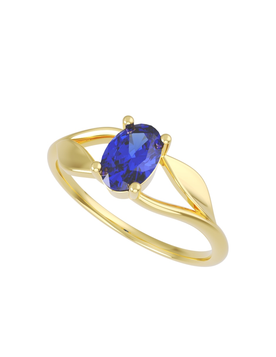 Anillo de compromiso de 14 k fonelli zirconia 2