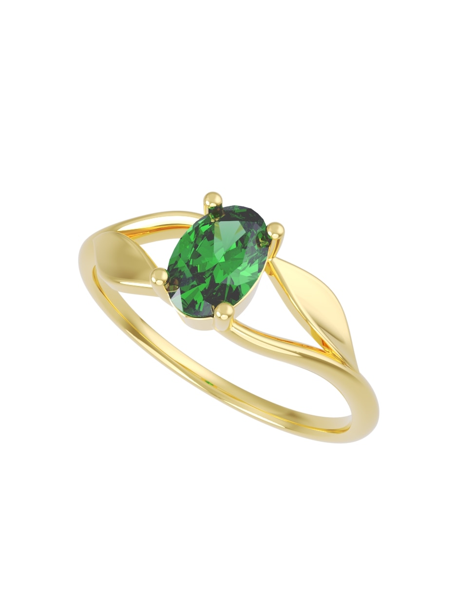 Anillo de compromiso de 14 k zirconia 2