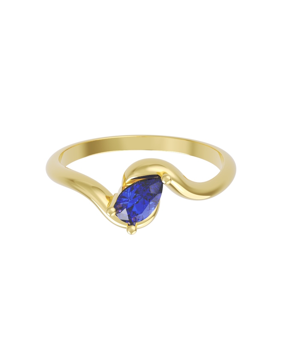 Anillo de compromiso de oro 14 K Eternidad zirconia Anillo de compromiso de oro 14 K Eternidad zirconia