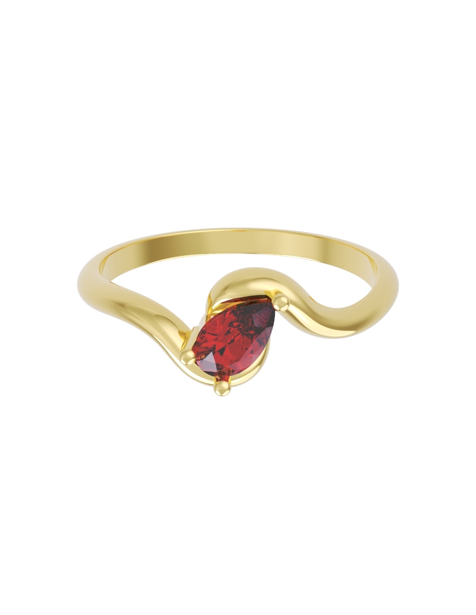 Anillo de compromiso de 14 k zirconia Anillo de compromiso de 14 k zirconia